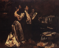 An amateur concert by Columbano Bordalo Pinheiro