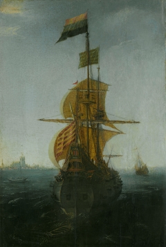 An Amsterdam East Indiaman by Abraham de Verwer