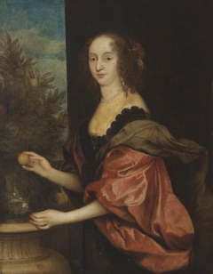 An Unknown Lady, formerly known as Mary Hawtrey, Lady Bankes (1598-1661) in the Pose of Dorothy, Countess of Sunderland by Anonymous