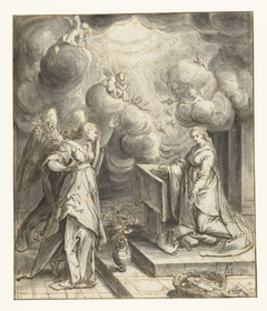 Annunciatie by Karel van Mander