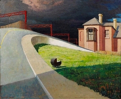 Approaching Storm by Railway by Jeffrey Smart