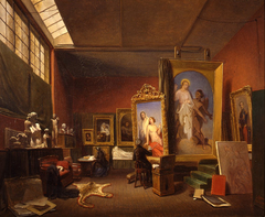 Ary Scheffer's large studio on the Rue Chaptal 16, Paris by Ary Johannes Lamme