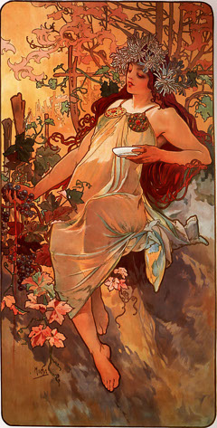 Autumn by Alphonse Maria Mucha