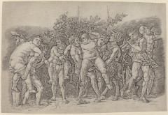 Bacchanal with Silenus by Andrea Mantegna