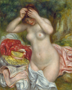 Bather Arranging Her Hair by Auguste Renoir