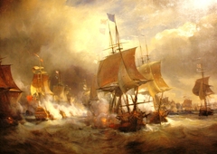 Battle of Ushant (1778) by Théodore Gudin