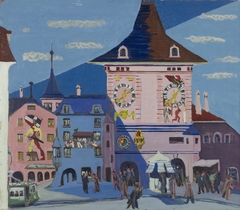 Bern with Belltower by Ernst Ludwig Kirchner