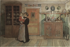 Between Christmas and New Year (From a Home watercolor series) by Carl Larsson