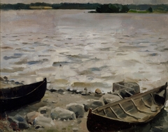 Boats on the Shore by Akseli Gallen-Kallela