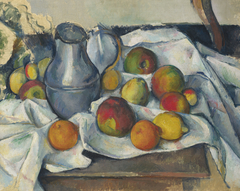 Bouilloire et fruits by Paul Cézanne