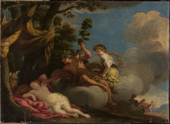 Ceres and Bacchus awaken Venus by Malarz francuski XVIII w