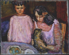 Children and Cat by Pierre Bonnard