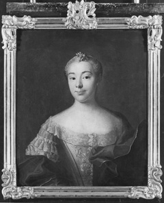 Christina Charlotta Schméer, 1733-1784, gift med kommersråd Daniel Pettersson by Olof Arenius