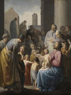 Christus segnet die Kinder by Claes Corneliszoon Moeyaert