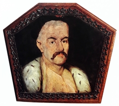 Coffin portrait of unknown man. by Anonymous