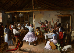 Dance at a Country Inn by Rafael Benjumea