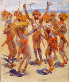 Dancing Kikuyu Warriors by Akseli Gallen-Kallela