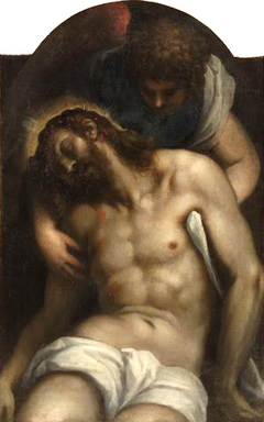 Dead Christ Supported by an Angel by Palma il Giovane