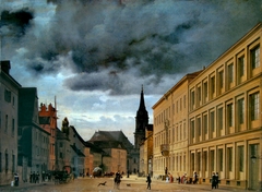 Die Klosterstrasse by Eduard Gaertner