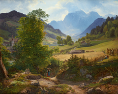 Die Ramsau bei Berchtesgaden by Friedrich Loos