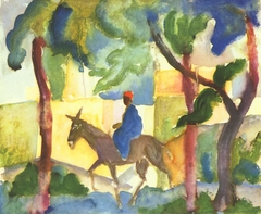 Donkey Rider by August Macke