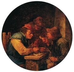 Drinkers in the tavern by Anonymous