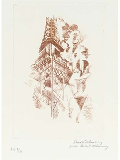 Eiffel Tower from Clefs des Pavés by Robert Delaunay