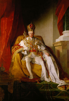 Emperor Franz I of Austria in the Austrian imperial dress by Friedrich von Amerling