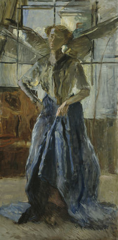 Engel im Atelier by Fritz von Uhde