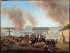 Épisode de la Commune, place de la Concorde by Gustave Boulanger