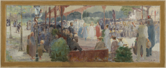 Esquisse pour la salle des fêtes de la mairie de Maisons-Alfort : Hommage au mérite by Edmond Debon