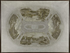 Esquisse pour la salle des mariages de la mairie de Courbevoie : Les Saisons (Plafond) by Alexandre Séon