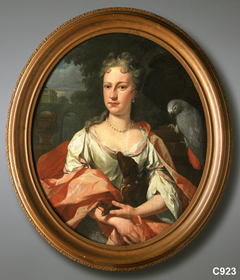 Eva Maria van Foreest (1706-1770). Echtgenote van Lucas van Neck Merens by Nikolaas Verkolje