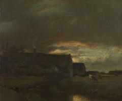 Evening by Jules Dupré