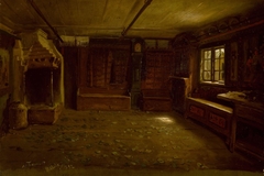 Farm Interior by Adolph Tidemand