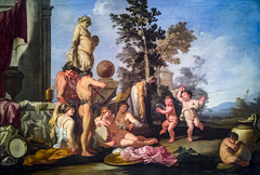 Feast of Bacchus by Giulio Carpioni