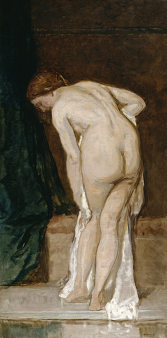 Female Nude or After the bath by Eduardo Rosales