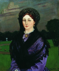 Female portrait by Boris Kustodiev