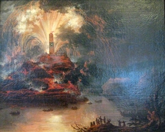 Fireworks during the Journey of Catherine II of Russia to Crimea by Anonymous