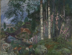 Foxgloves by Nikolai Astrup