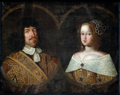 Frederik III of Denmark (1609 – 70) and Sofia Amalia of Braunschweig-Lyneburg (1628 – 85) by anonymous painter