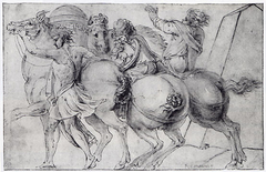 Frieze with Three Horsemen by After Polidoro da Caravaggio