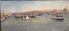 Galata Bridge during the Ottoman Era by Théo van Rysselberghe