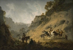 Gypsies with an Ass Race by Julius Caesar Ibbetson