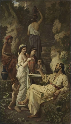 Hafez at the well by Anselm Feuerbach