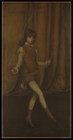 Harmony in Yellow and Gold: The Gold Girl—Connie Gilchrist by James Abbott McNeill Whistler