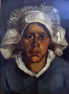 Head of a Peasant Woman with White Cap by Vincent van Gogh