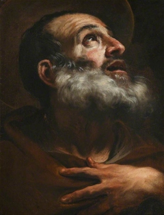 Head of an Apostle or Monastic Saint by attributed to Giovanni Battista Benaschi