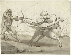 Hercules, Deianeira en de centaur Nessos by Gerard ter Borch I