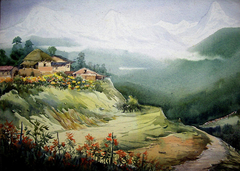 Himalaya Village by Samiran Sarkar